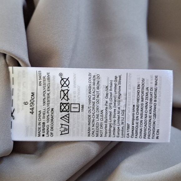 NWOT Banana Republic Womens Silver Metallic Pleated Midi Dress‎ Sz. 6 - Picture 8 of 8